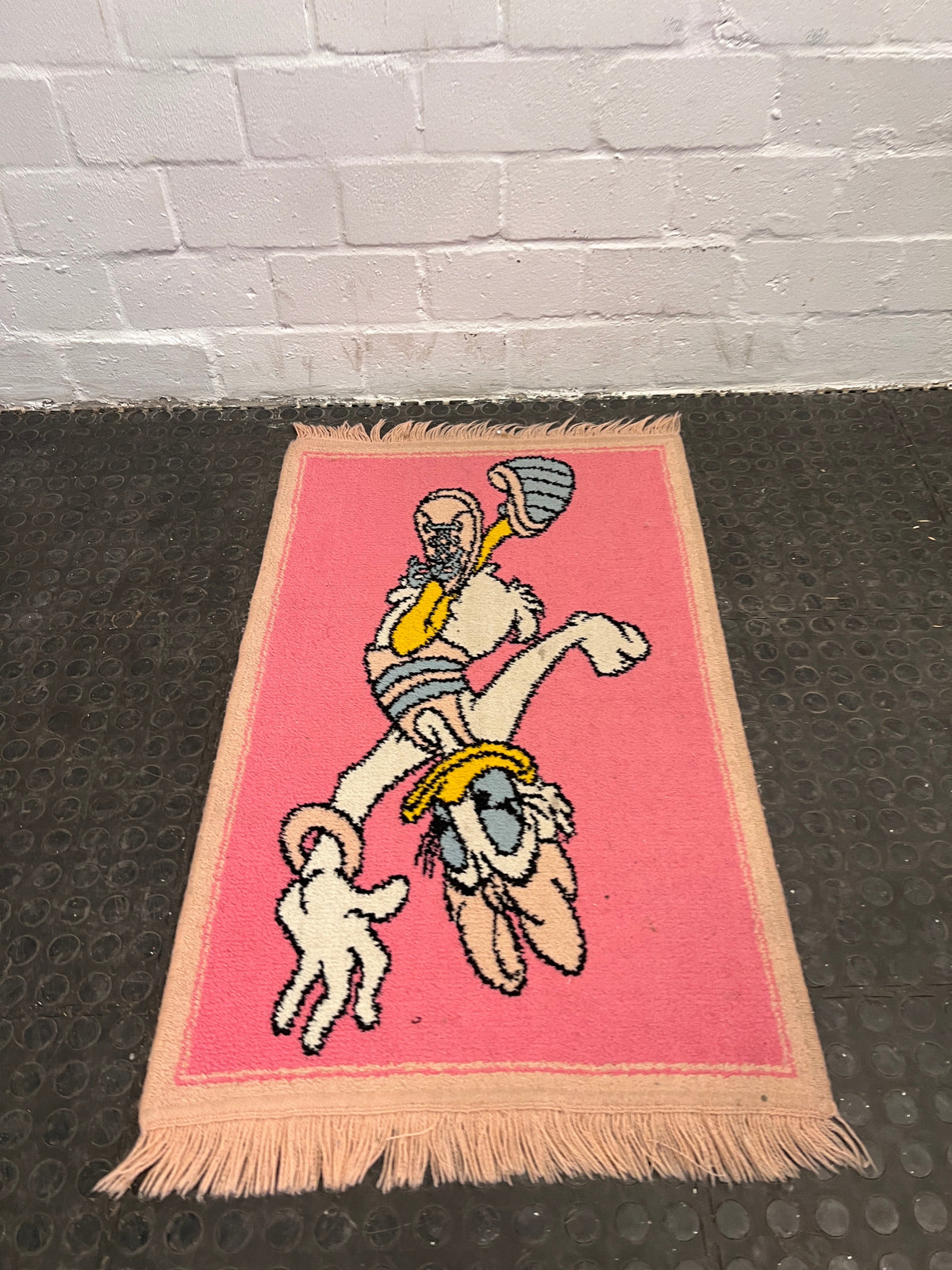 Pink Daisy Duck Rug 100 x 60cm