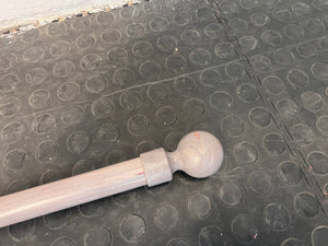 Light Wood Print Curtain Pole (Missing End)