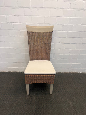 High Back Rattan Dining Chairs - PRICE DROP