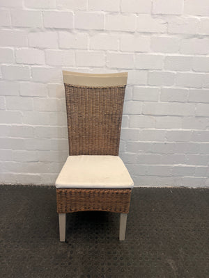 High Back Rattan Dining Chairs - PRICE DROP