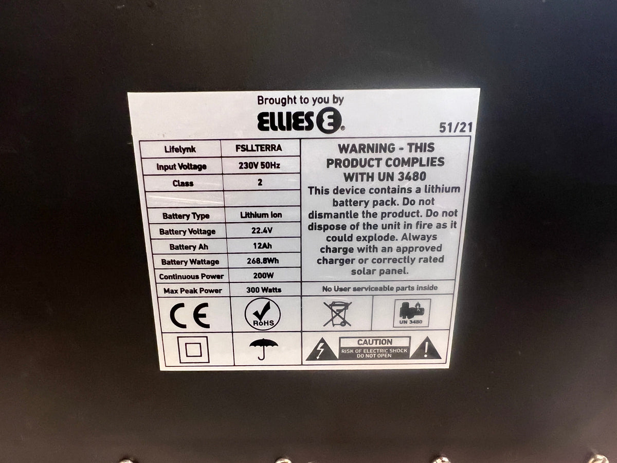 Ellies LifeLynk Cube Terra 300w Portable Power Station