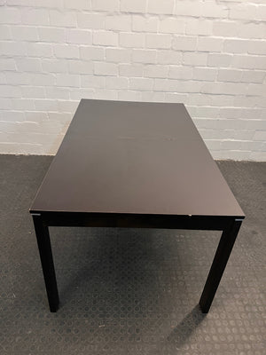 Black Six Extendable Seater Dining Table - REDUCED