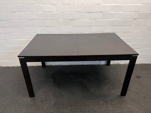 Black Six Extendable Seater Dining Table - REDUCED