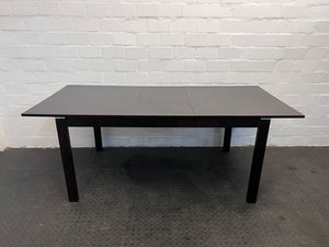 Black Six Extendable Seater Dining Table - REDUCED