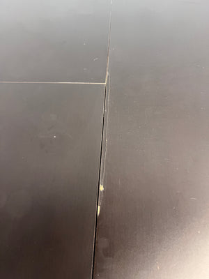 Black Six Extendable Seater Dining Table - REDUCED