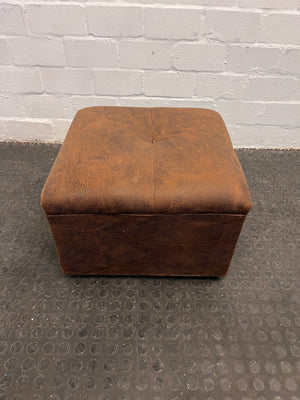 Brown Fabric Ottoman - PRICE DROP