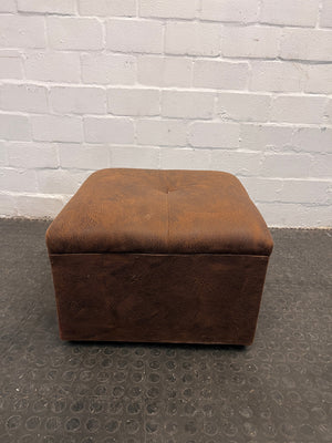 Brown Fabric Ottoman - PRICE DROP