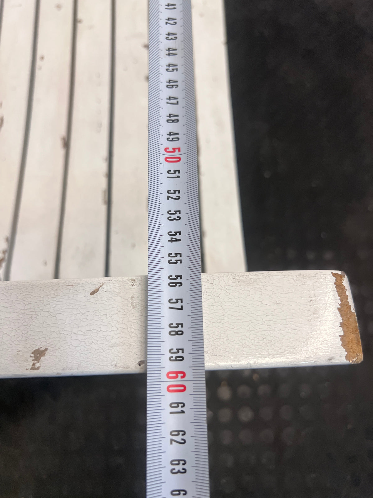 White Plastic Outdoor Armchairs (Natural Wear and Tear)