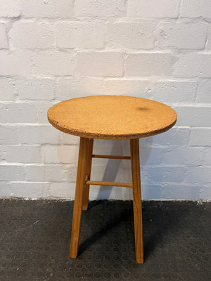 Round Wooden Side Table