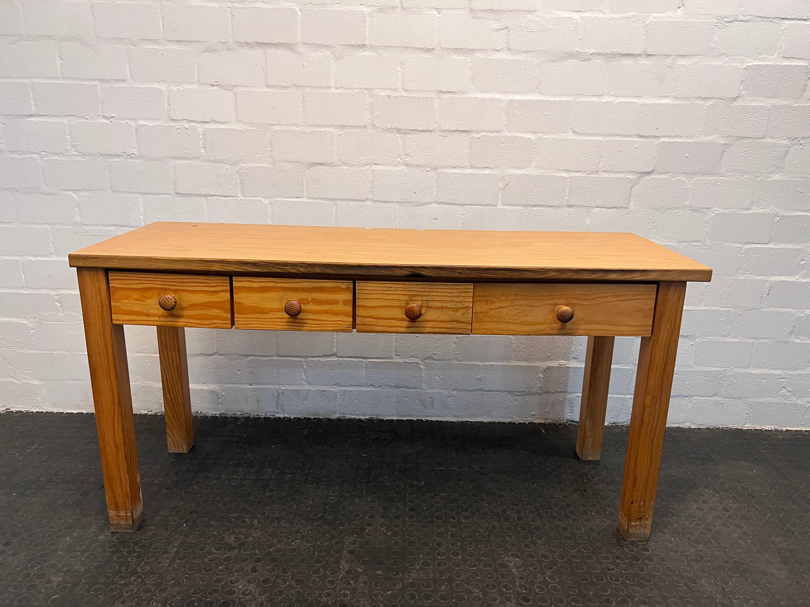 Wooden Four Drawer Entrance Table - REDUCED