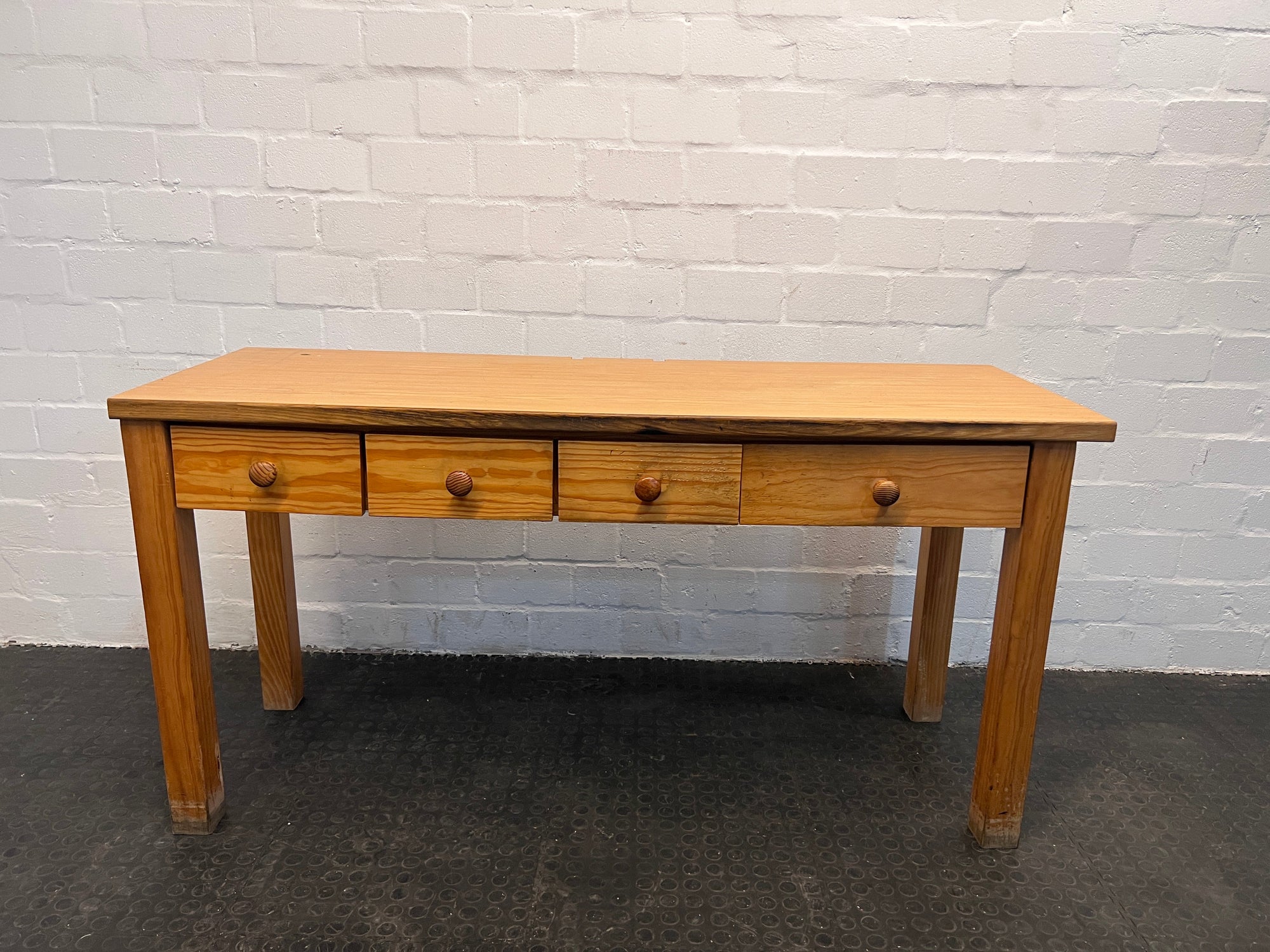 Wooden Four Drawer Entrance Table