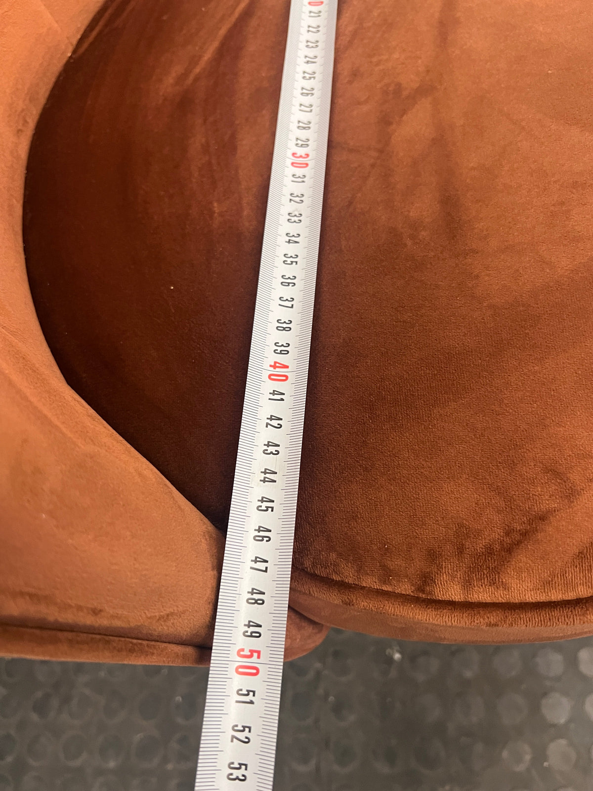 Modern Brown Suede Dining Chair