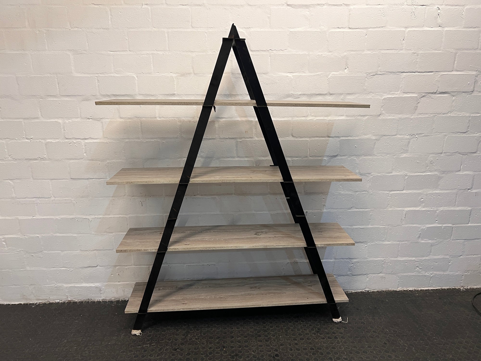 Melamine A-Framed Shelf with Steel Frame