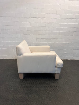 White One Seater Office Sofa