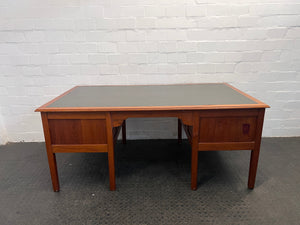 Large Wooden Four Drawer Desk