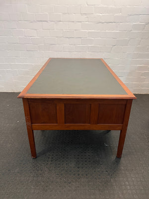 Large Wooden Four Drawer Desk