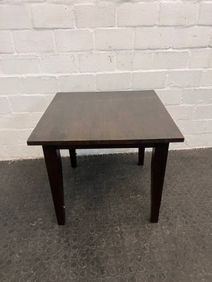 Dark Wood Coffee Table (60cm x 60cm / Minor Scratches) - REDUCED