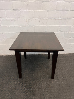 Dark Wood Coffee Table (60cm x 60cm / Minor Scratches) - REDUCED