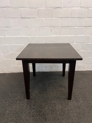 Dark Wood Coffee Table (60cm x 60cm / Minor Scratches) - REDUCED