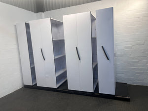 Steel White Six-Bay Bulk Filer Cabinet