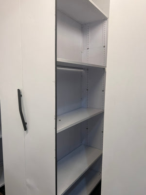 Steel White Six-Bay Bulk Filer Cabinet