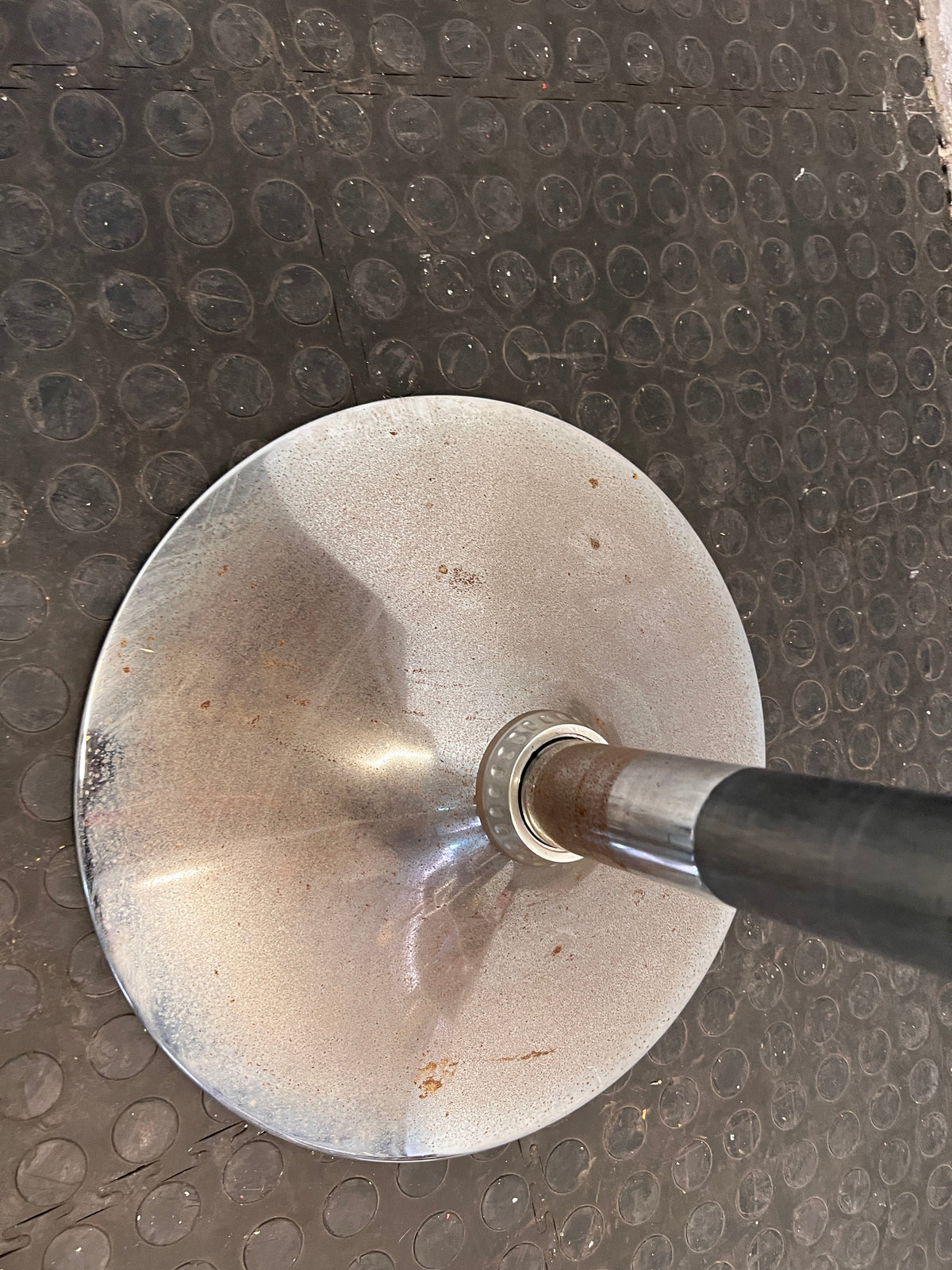 Cream Leather Bar Stool - PRICE DROP