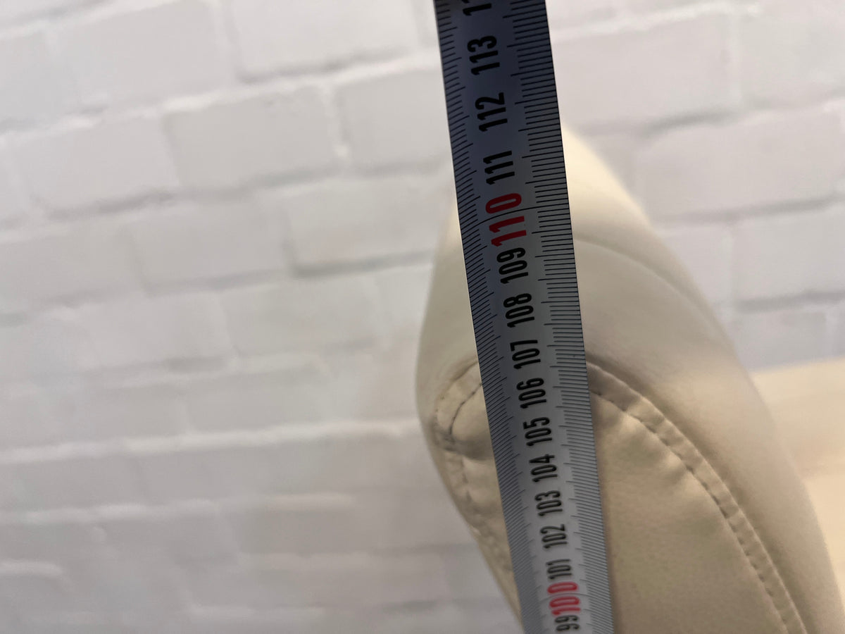 Cream Leather Bar Stool - PRICE DROP