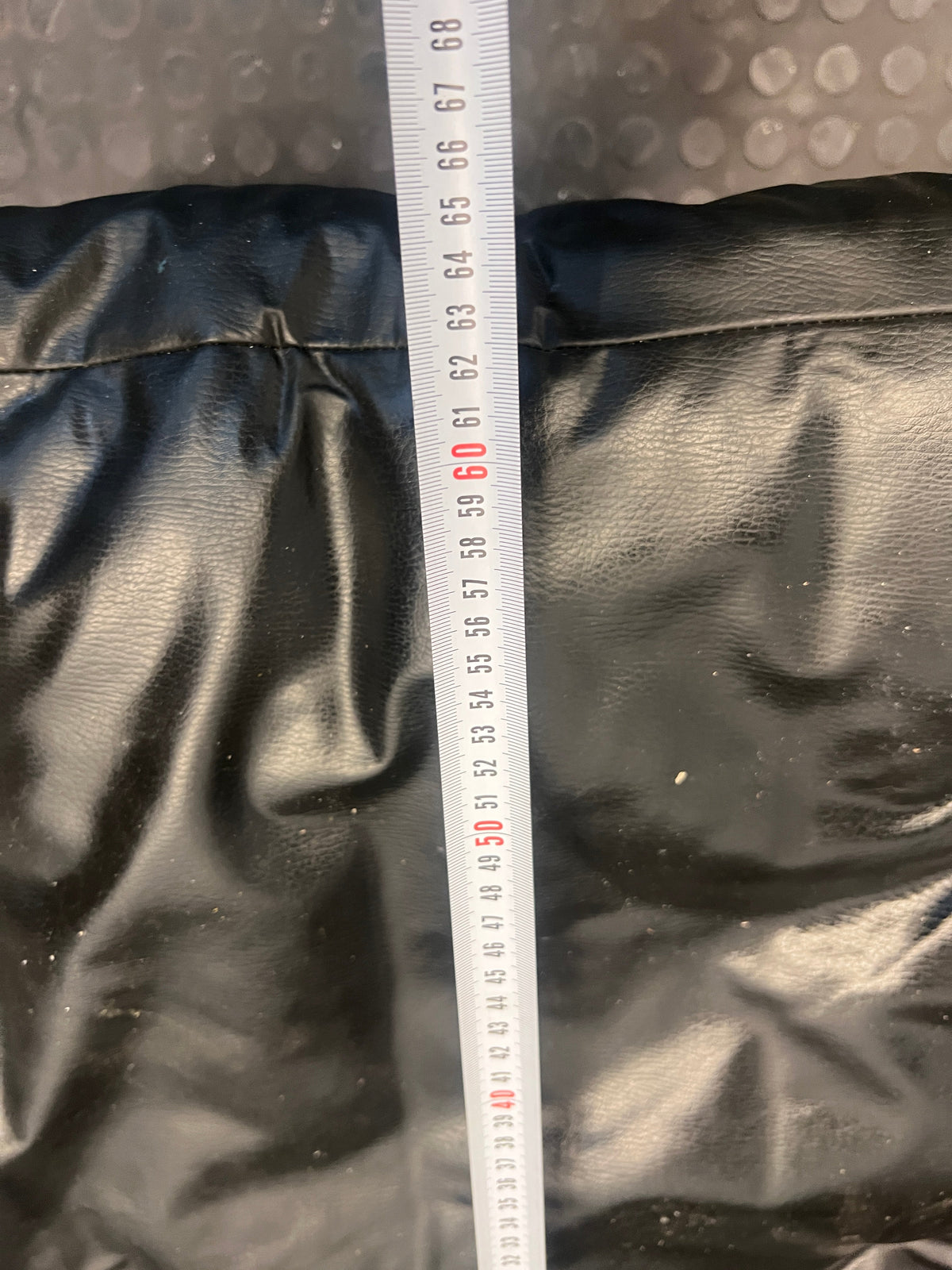 Black Pleather Steel Framed Sleeper Couch (Converts to Double Bed)