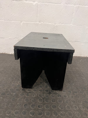 Black Side Table with Hole in the Centre