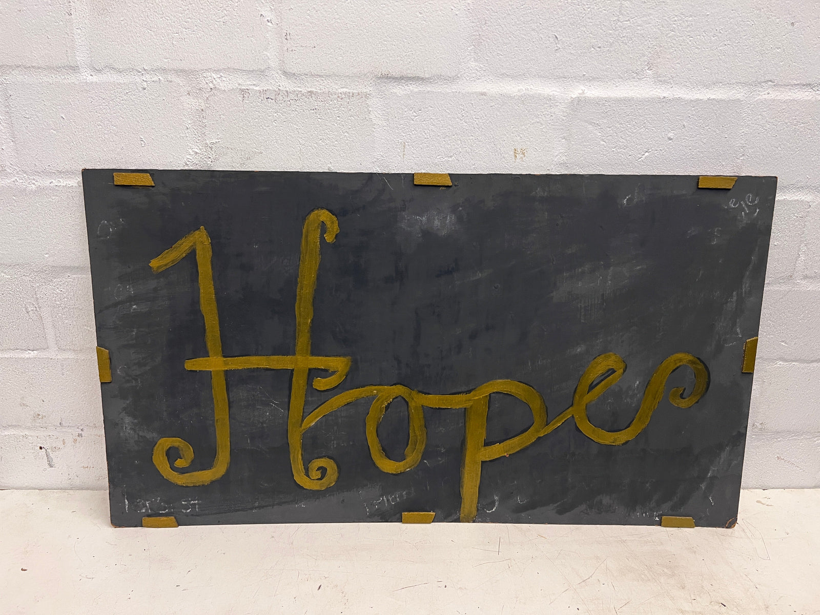 Hopes Painted Chalk Board 90 x 50cm - 2ndhandwarehouse.com