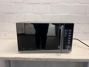 Platinum Mirror Finished Microwave (Rusted Inside)