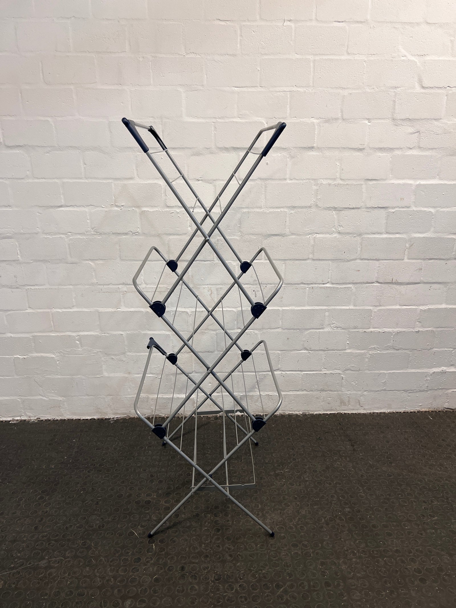 Grey and Blue Steel Clothes Horse