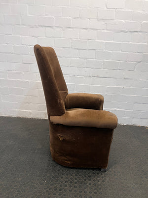 Brown Armchair(Torn Fabric/Cover) - REDUCED