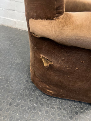 Brown Armchair(Torn Fabric/Cover) - REDUCED