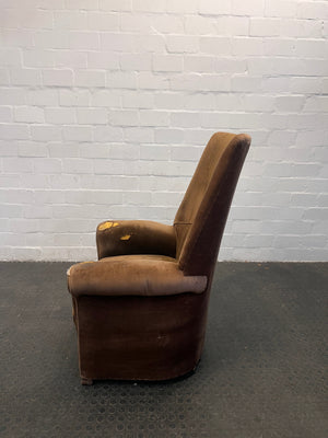 Brown Armchair(Torn Fabric/Cover) - REDUCED