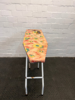 Sunflower Print Ironing Board (Hole in Fabric)