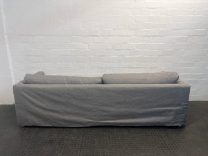 Grey Slipcover Five Seater Couch