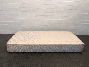 White Purple Flower Print Single Bed Base