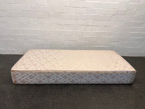 White Purple Flower Print Single Bed Base