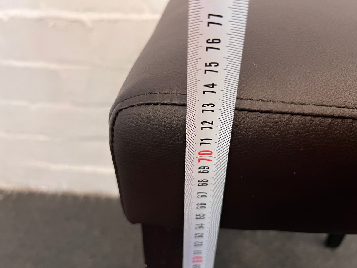 Brown Pleather Barstool - PRICE DROP