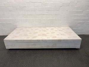 Beige Patterned Single Bed Base