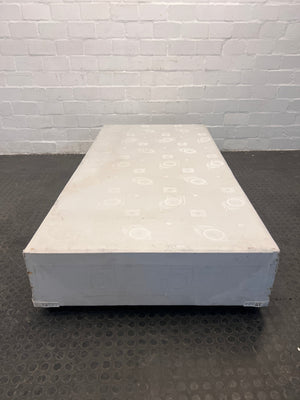 Beige Patterned Single Bed Base