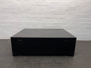 Black Square Wooden Storage Kist