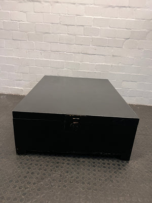 Black Square Wooden Storage Kist