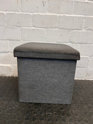 Grey Storage Ottoman