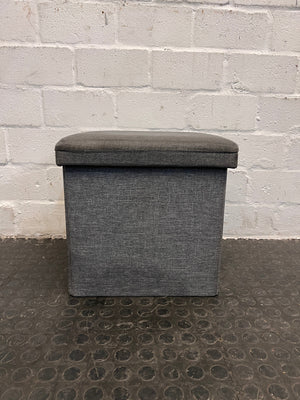 Grey Storage Ottoman