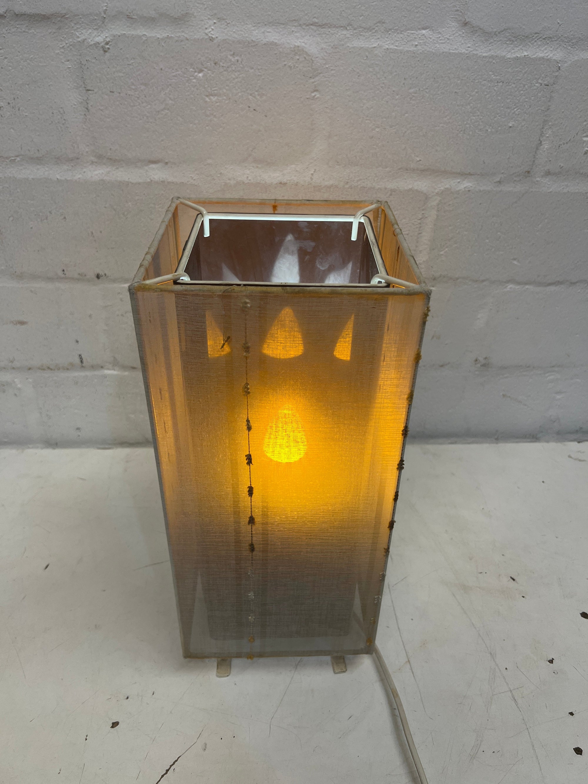 Fabric Designed Box Lamp