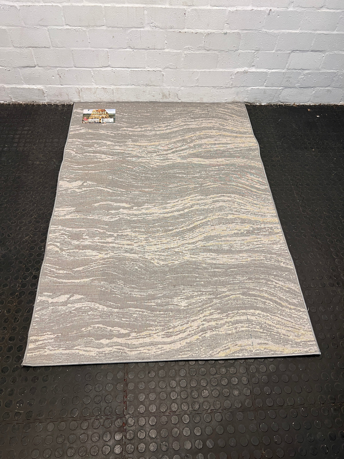 Grey and Gold Lounge Center Carpet 180 x 120cm - PRICE DROP