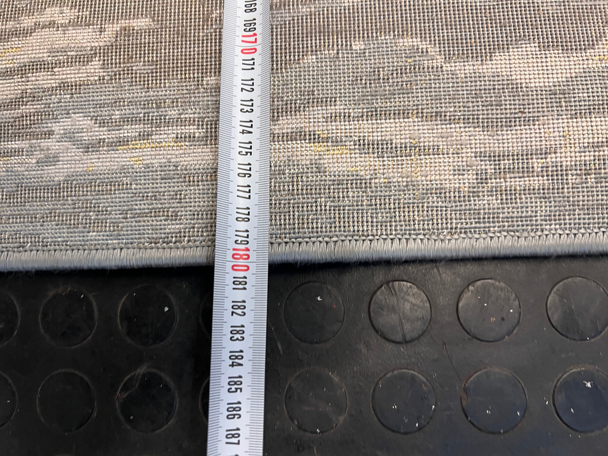 Grey and Gold Lounge Center Carpet 180 x 120cm - PRICE DROP