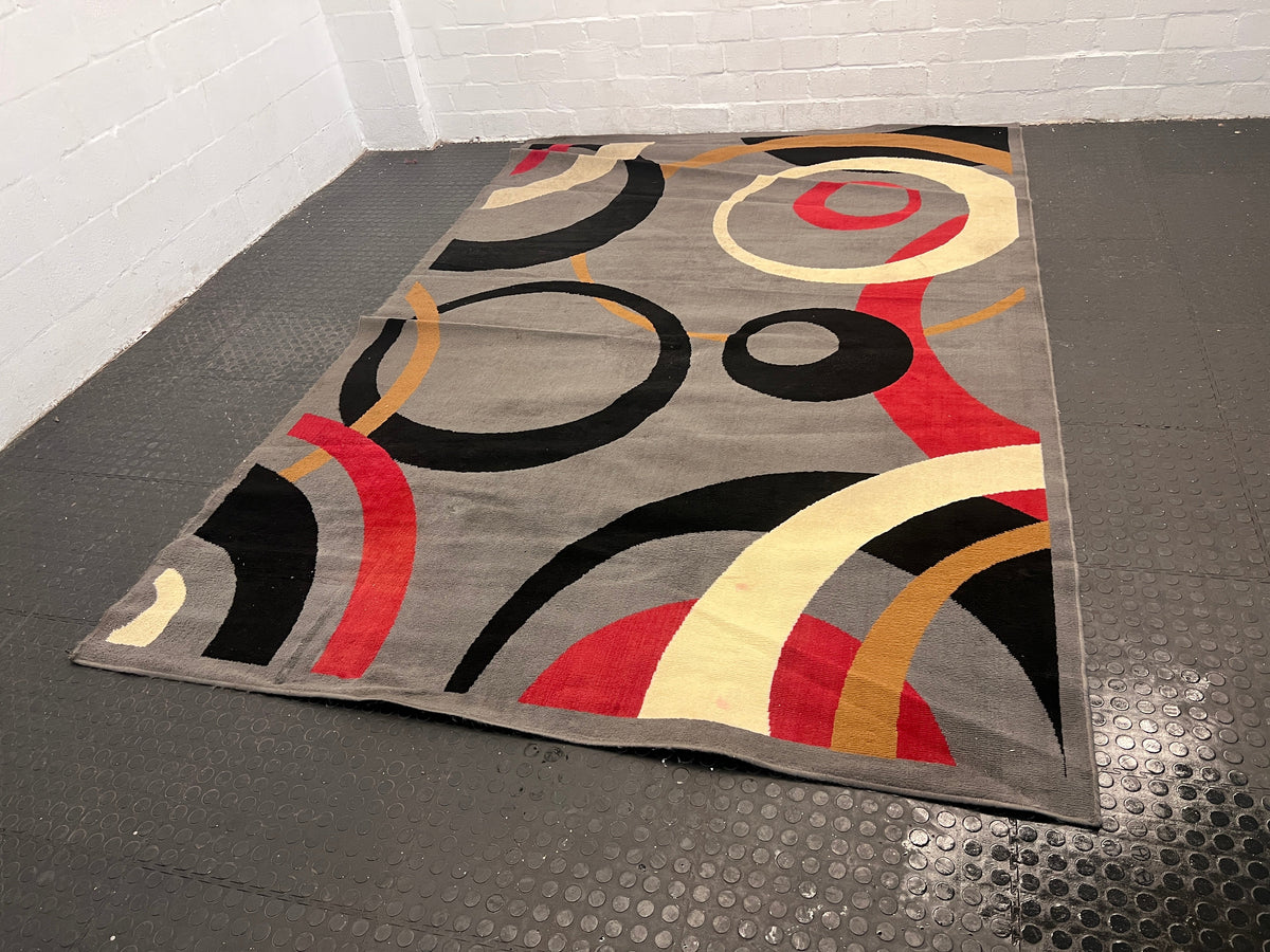 Vegas Circular Printed Multicolored Carpet 310 x 210cm - PRICE DROP